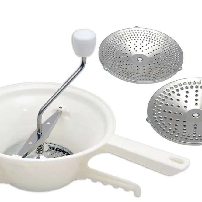Pagkain Hand-cranked Grinder Nilagyan ng 3 Grinding Discs Fruit Vegetable Food Grinder Angkop para sa Tomato Sauce Potato Mash