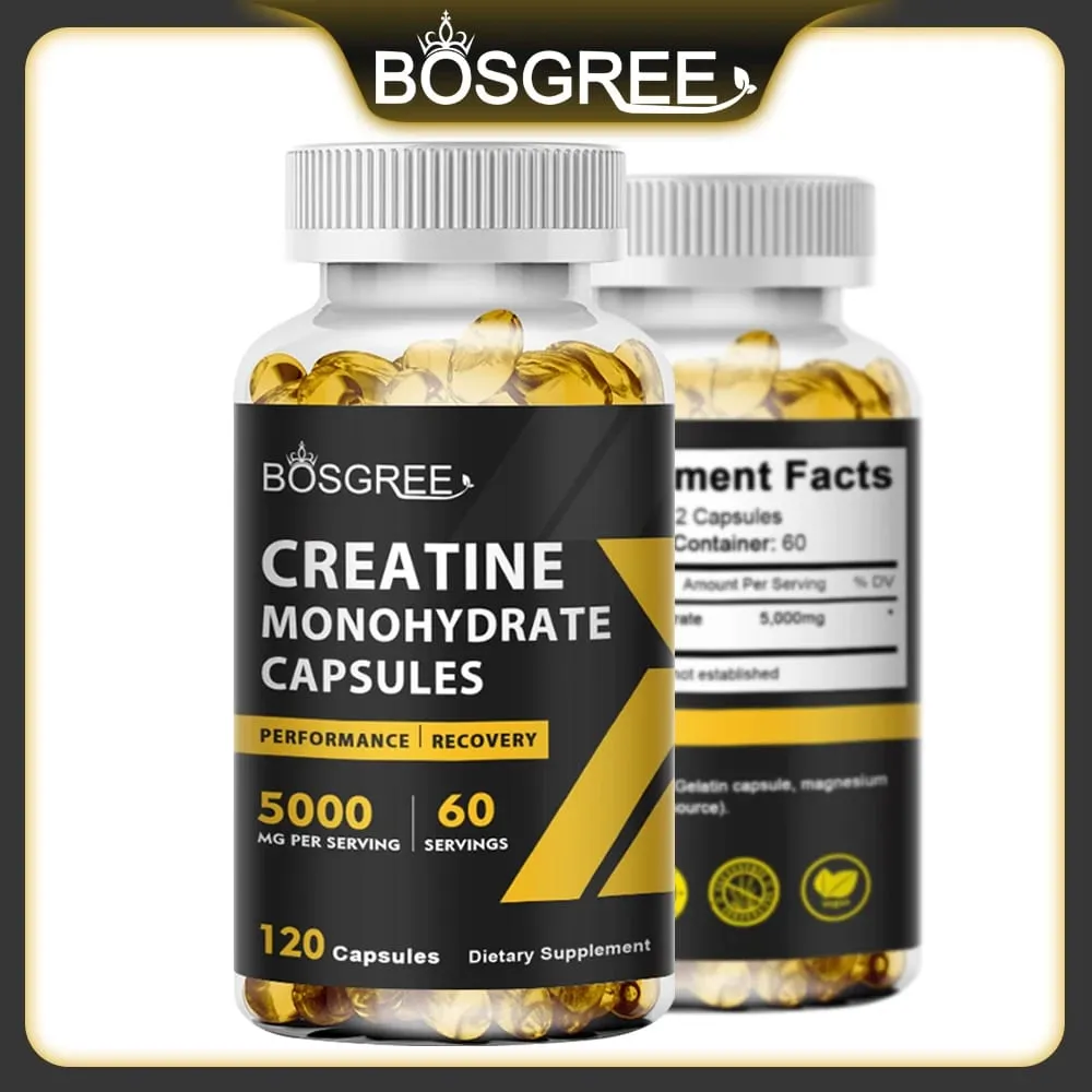 Creatine Monohydrate Capsules | Creatine Pills Supports Workout Recovery Lean Muscle Gain Performance,Creatine Supplements — image 2
