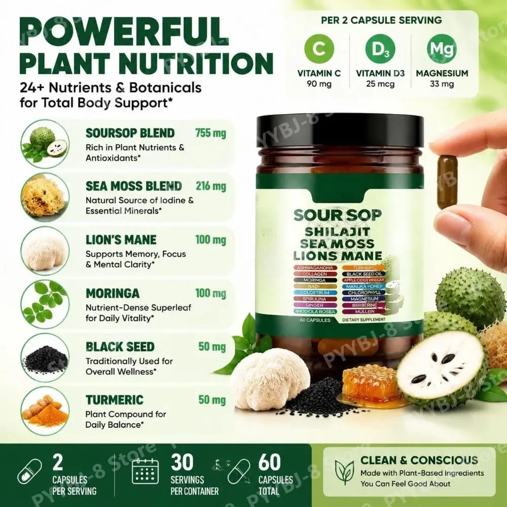 Shilajit and L-Arginine Capsules 60 Count with Pomegranate Cinnamon Fenugreek for Energy Immune Health Daily Wellness Support — image 3