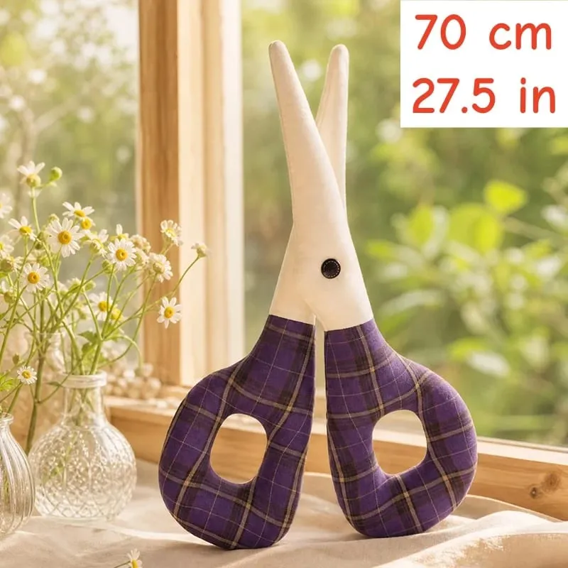 Scissors Plush Pillow Cos Gwen Cute Creative Simulation Cloth Scissors Stuffed Toy Soft Cushion Funny Stress Relief Gift — image 13