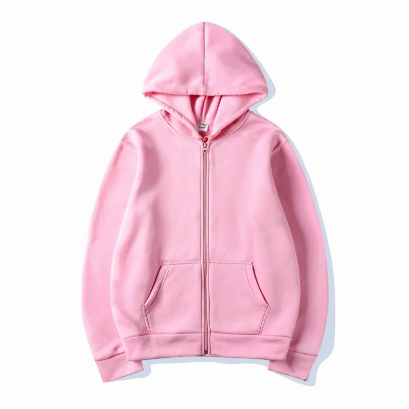 Women Fleece Zip Up Hoodies Running Sports Sweatshirts Fashion Female Classic Casual Zipper Jackets Y2k Hip Hop Streetwear — image 3