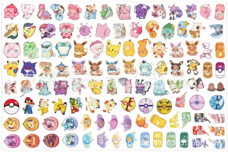 البوكيمون الاكريليك DIY بها بنفسك التصحيح Kawaii قلادة على شكل خاص قطع أنيمي الكرتون على الوجهين الطباعة المفاتيح دبوس المواد — image 15