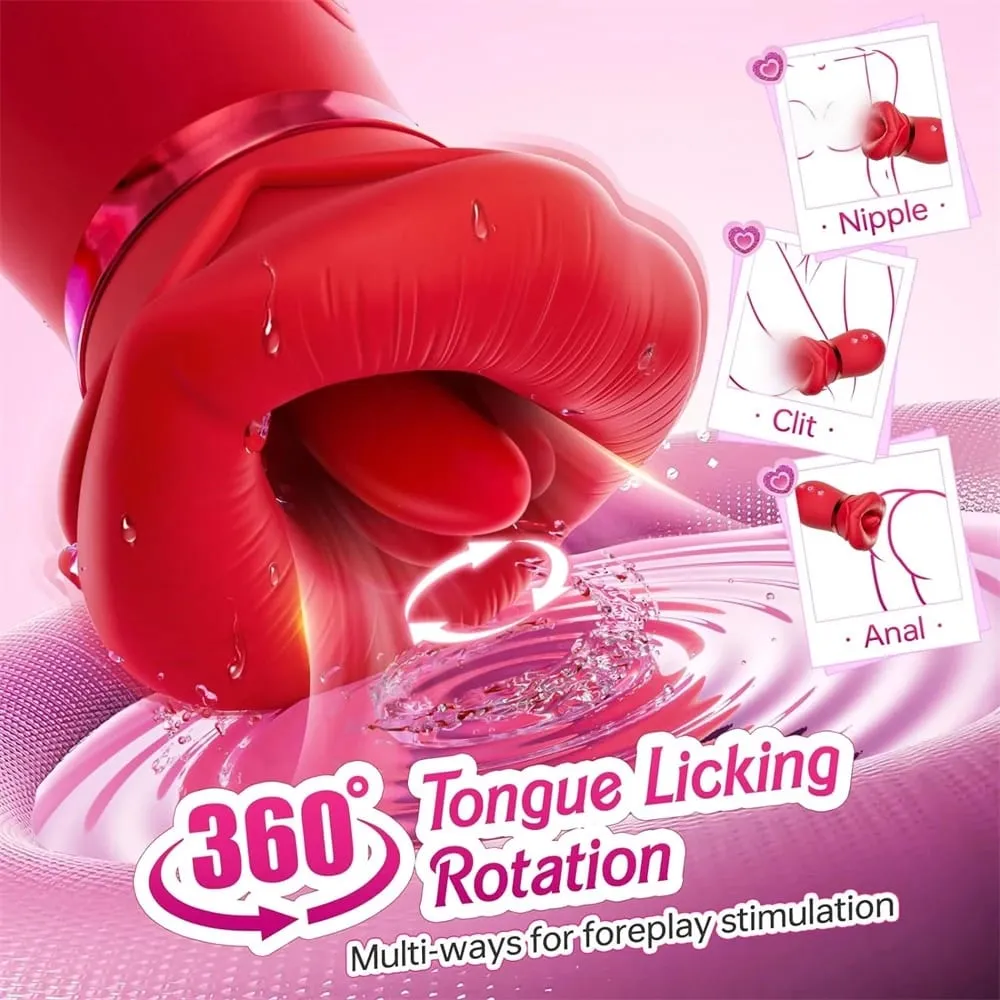 Sex Toys for Women Tongue Licking Breast Sucking Vibrator G-spot Nipples Clitoris Stimulation Female Masturbator Adult Supplies — image 4