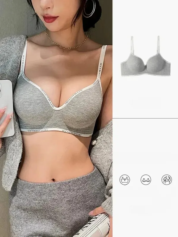 Women's Underwear Small Chest Sexy Push Up Lingerie Seamless Bra for Women Comfortable Everyday Bra Thick Bralette 32-38AB — image 8