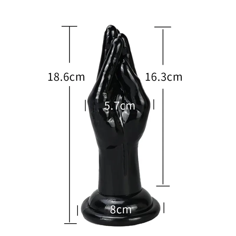 4 Sizes Huge Hands Finger Anal Plug Clear Arm Anus Prostate Massage Big Butt Plug G Spot Masturbation Gay Sex Toys For Women Men