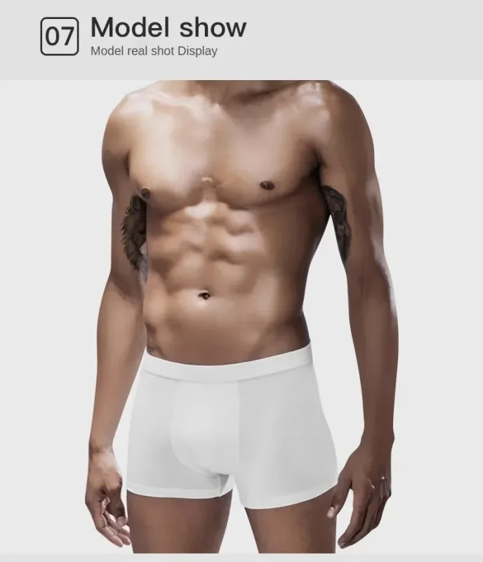 1pc/3pcs Set Men's Underwear Cotton Boxers Shorts U Pouch Panties Boy's Underpants Male Youth Clothing Homme Luxury Underware