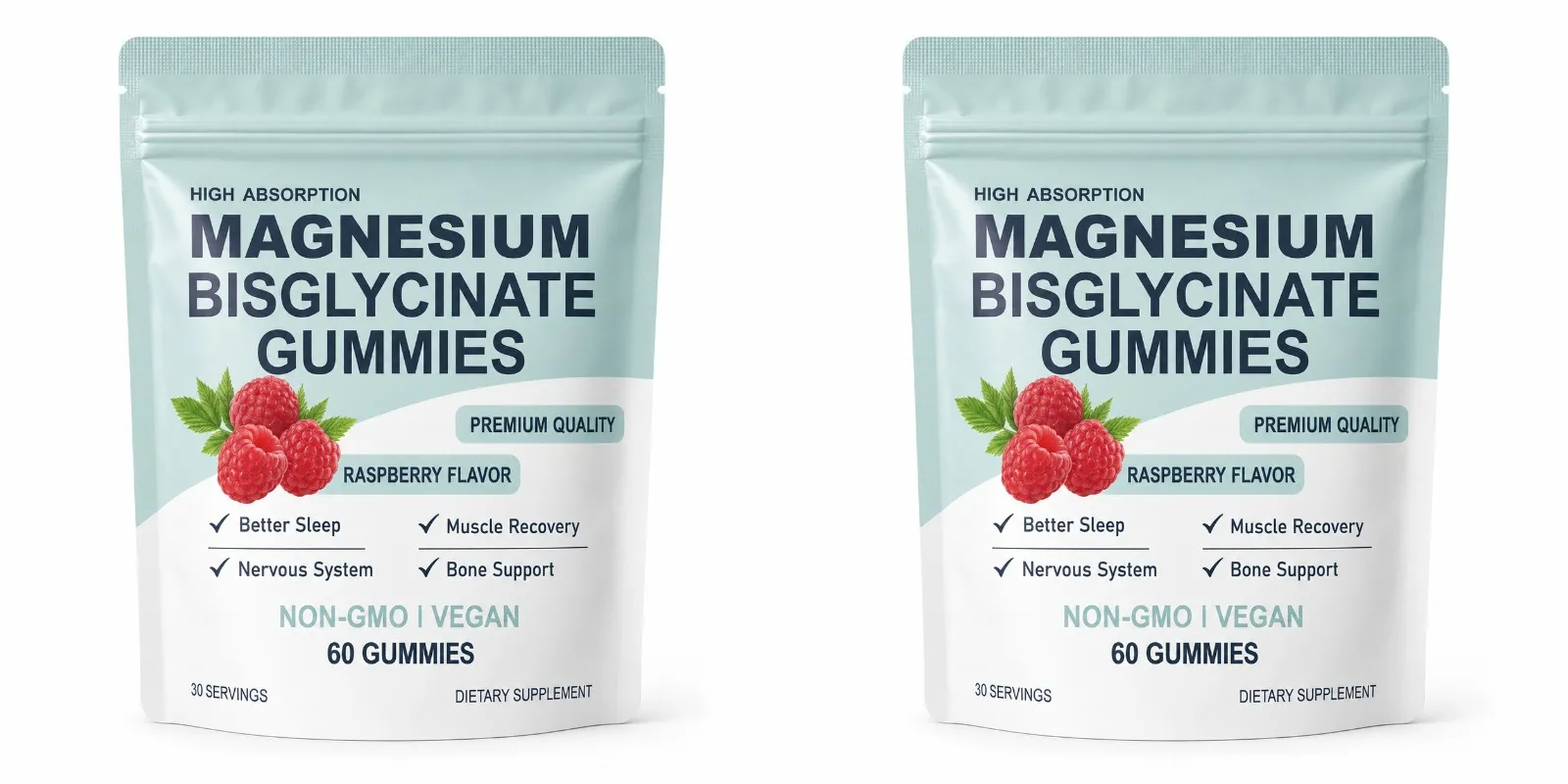 Magnesium Bisglycinate Gummies for Adults 400mg High Absorption for Sleep Nervous System Health Muscle Recovery Bone Health 60ct — image 8