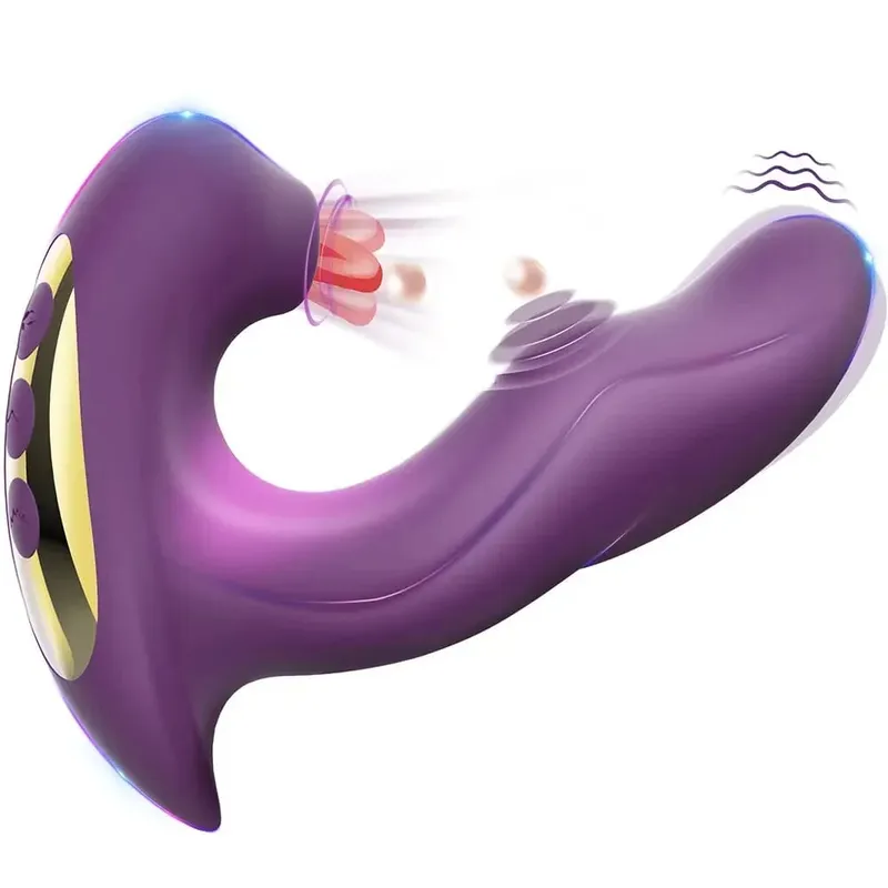 Clit Sucker Vibrator for Women G-Spot and Clitoris Stimulator Female Masturbator Adult Goods Sex Toy
