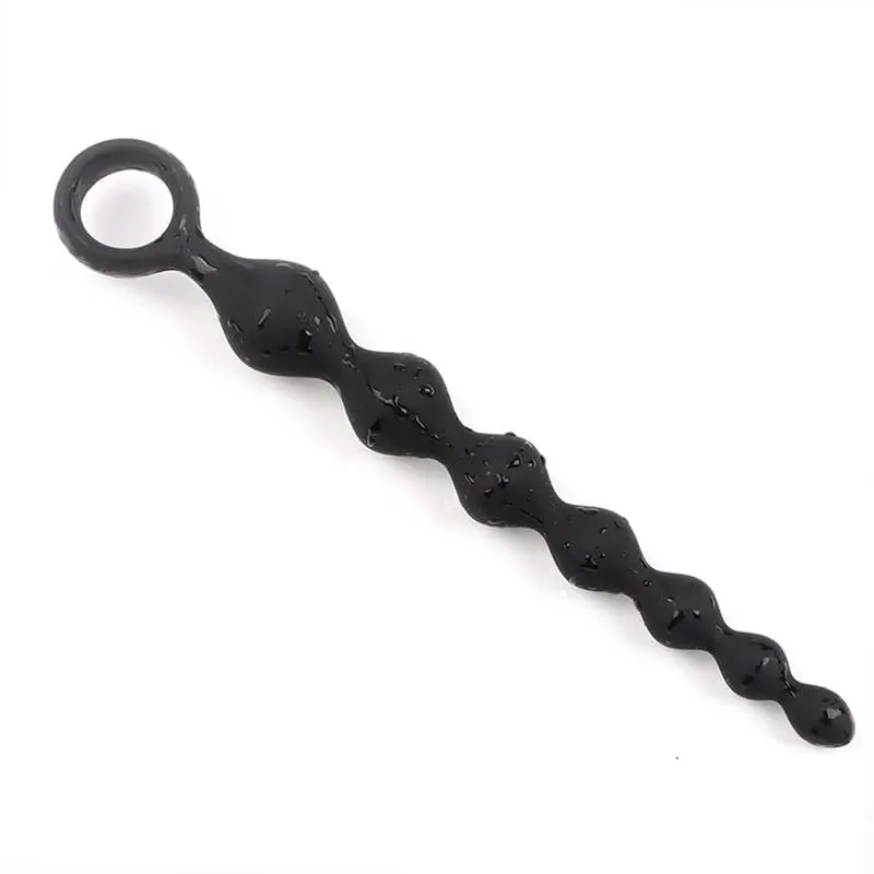 Soft Silicone Anal Dildo with Heart Beads Big Balls G-Spot Stimulating Butt Plugs for Couples Adult Sex Toy Sexy Anal Plug — image 10