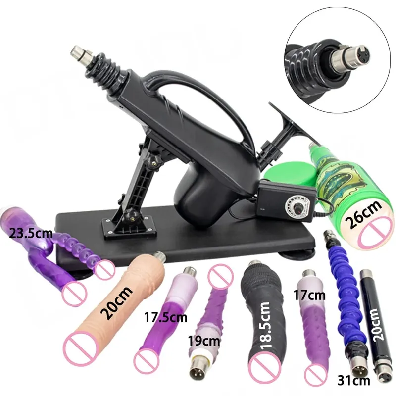 Automatic Sexual Machine 3XLR Dildo Attachments Female Masturbation Vibrator Massage Gun Sex Toys for Men Couples Adult Products — image 18