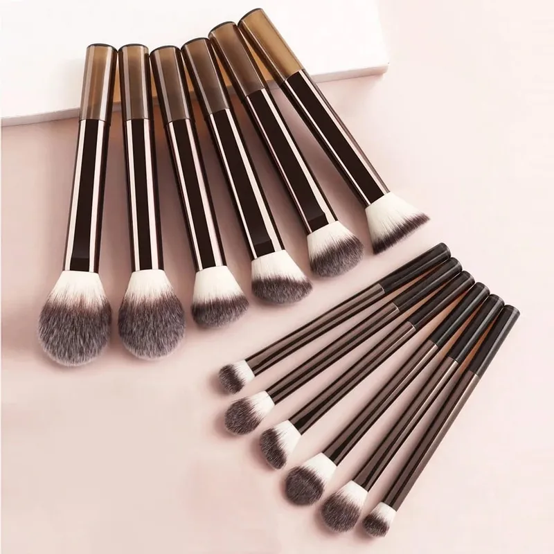 13PCS Makeup Brush Set Foundation Concealer Powder Eyeshadow Blush Brush Kabuki Blending Cosmetic Beauty Tool for Face