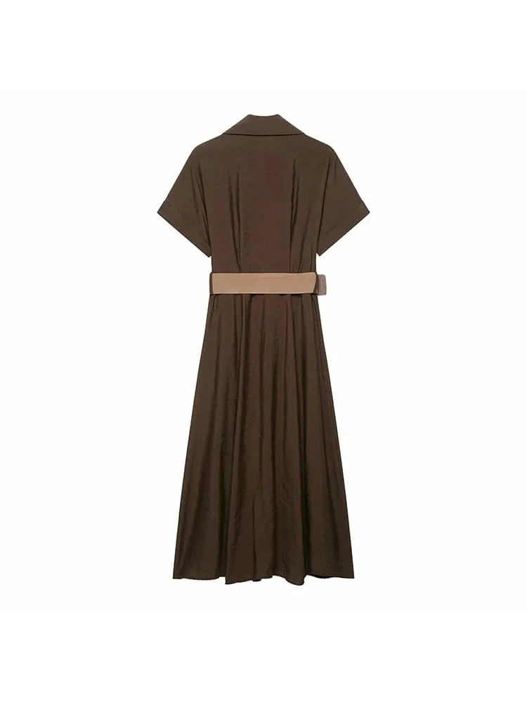 Women Elegant Vintage Printed Halter Long Dress Women Sleeveless Backless Hollow Out Midi Dress Female Evening Party Dresses — image 2
