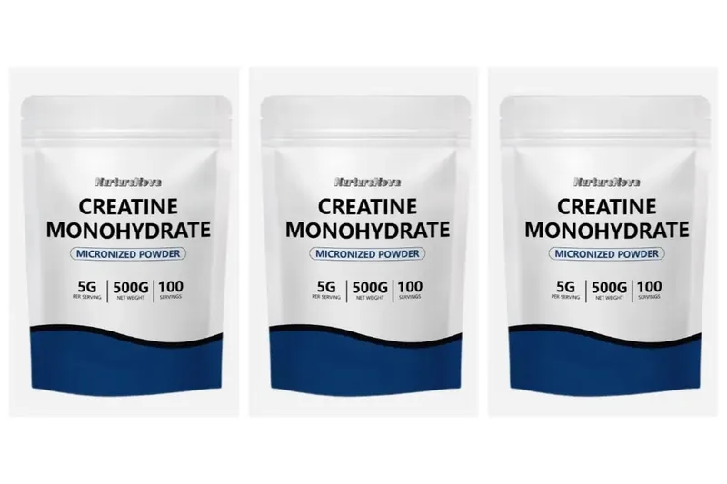 NutureNova Creatine Monohydrate Powder Micronized Gym Strength Training Ingredient for Fitness 100 Servings 500g Net Weight