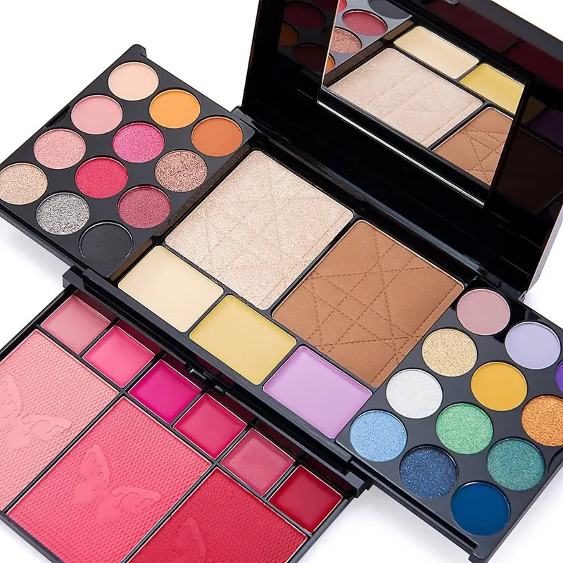 Kit trucco per donna Kit completo Set regalo trucco Kit trucco tutto in uno con 38 colori Ombretto Pennelli Lucidalabbra Specchio — image 2