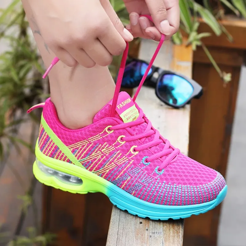 Women Sports Shoes Outdoor High Quality Running Shoes Breathable Athletics Casual Sneaker Ladies Non-slip Sport Walking Shoes — image 1