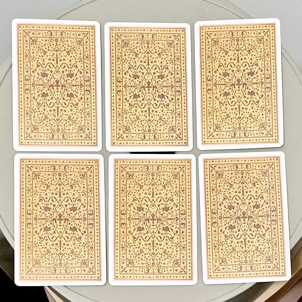 Sibilla Indovina Orakelkarten, 10,5 x 6 cm, Vintage-Wahrsagekartenspiel mit 52 Karten – mehrsprachiger viktorianischer Stil — image 4