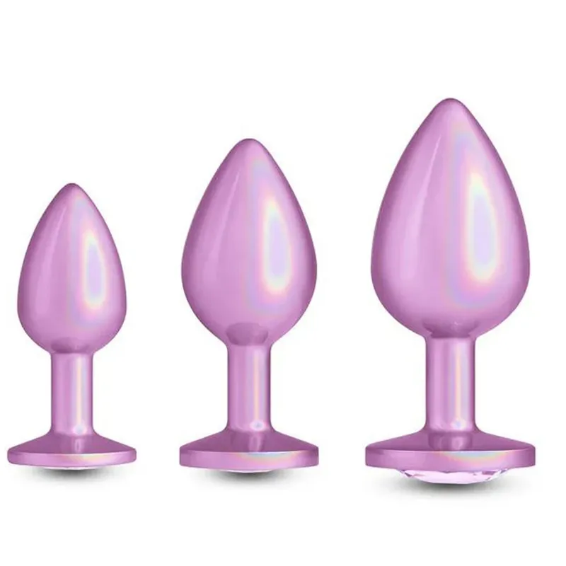 Colorful Small Medium Large Anal Plug Set Metal Anal Beads Butt Plug Jewelry Insert Sex Toy For Female Male — image 10