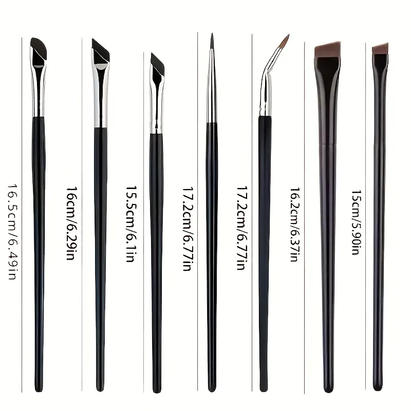 Ultra Thin Angled Flat Eyeliner Brush Sickle-Shaped Blade Brush for Eyebrow Under-Eye Smudger Precise Lower Lash & Winged Eyelin