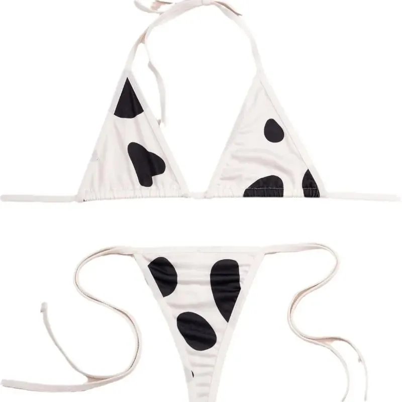 Sexy Underwear European and American Sexy Women's Lingerie Set - Pajama Set (2-piece) Micro Bikini Plus Size Lingerie — image 2