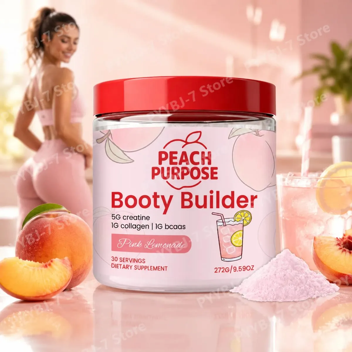 Workout Recovery Powder with Creatine Collagen & BCAAs – Post Workout Muscle Support Fitness Drink Nutrition Supplement — image 2