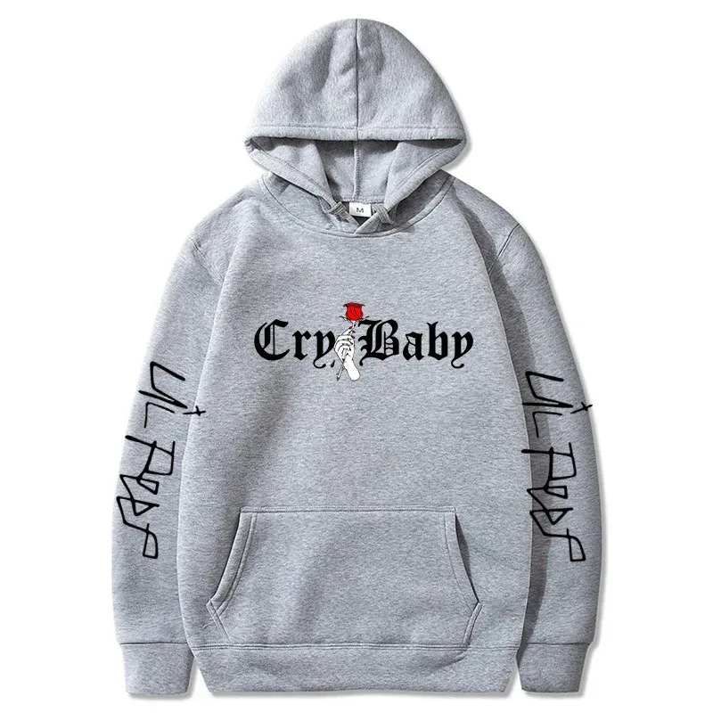 Men's Lil Peep Hoodie – Emo Rap Fan Pullover with "Lil Peep" Sleeve Text – Cozy Unisex Streetwear for Concerts casual Wear — image 6