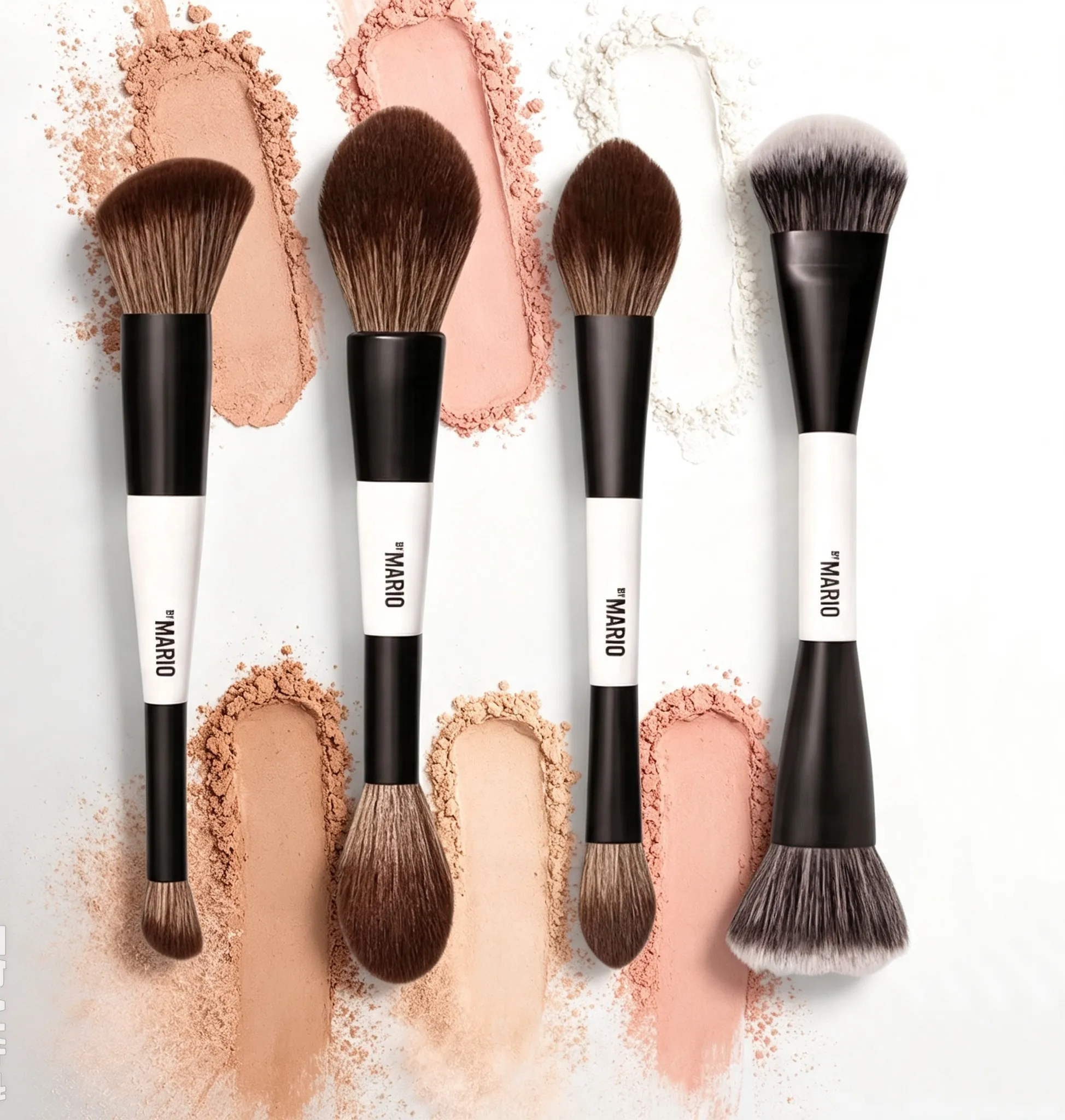 Soft Fiber Hair Cosmetic Brush Set - F1-F4 E1-E6 Series Makeup Brushes for Highlight Blush Ambient Glow - Premium Quality — image 1