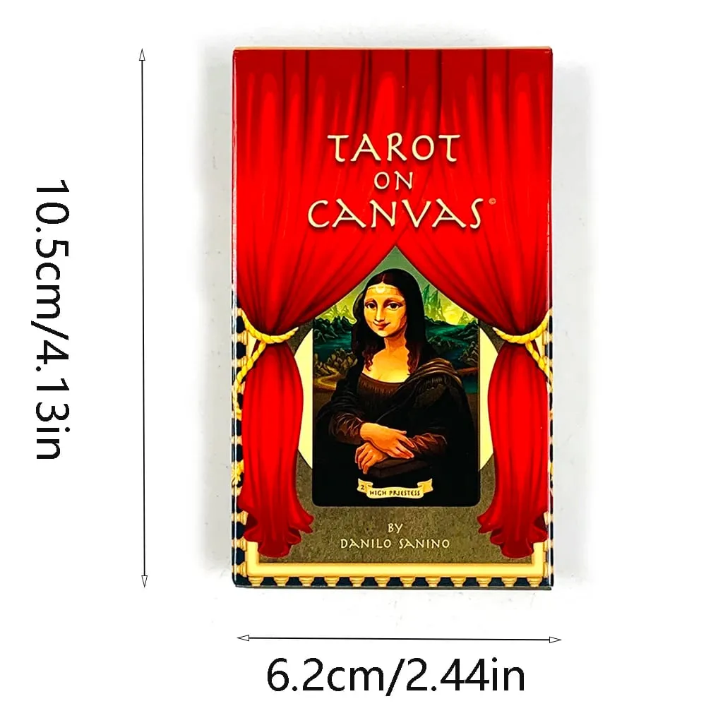 Tarot On Canvas Card Game 78 Classic Renaissance Masterpiece Oil Painting Tarot Deck Fate Divination Tarot Cards For Collectors — image 6