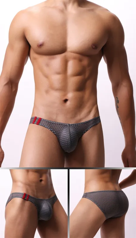 Slip da uomo Estate Traspirante Fori Intimo U Convesso Sottile Vita bassa Slip intimo da uomo Slip Mutande Calzoncillos