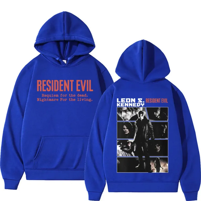 Limited Leon Kennedy Sweatshirts Resident Evil Requiemm Hoodie Pullovers Men Women Fashion Casual Fleece Cozy Hoodies Streetwear — image 11