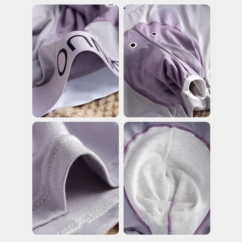 Cueca boxer masculina com estampa de elefante, cueca elástica com cintura 3d, macia, respirável, sono diário, casa, roupa íntima confortável — image 17