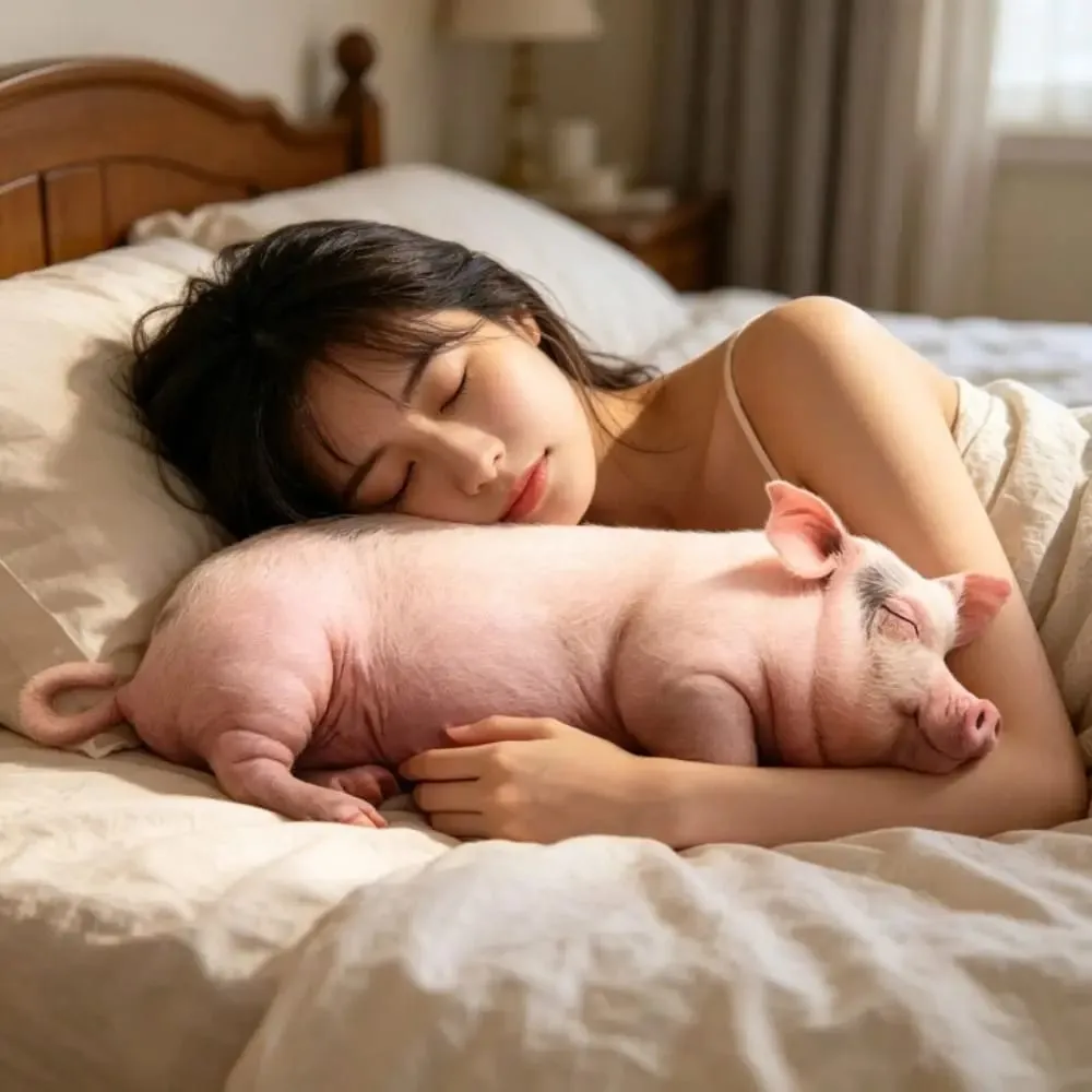 Plush Material Animal Body Pillow PP Cotton Filled Soft Texture Animal Cushion Doll Toys Cute Design 40cm Size Pig Keychain — image 3