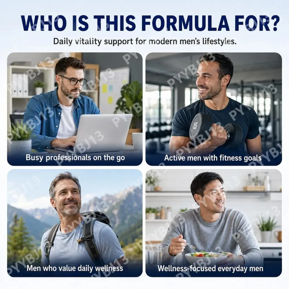 Men's Vitality Daily Supplement Pack Oyster Maca Cistanche Tablets Ashwagandha NMN DHA Capsules for Men's Energy Support — image 5