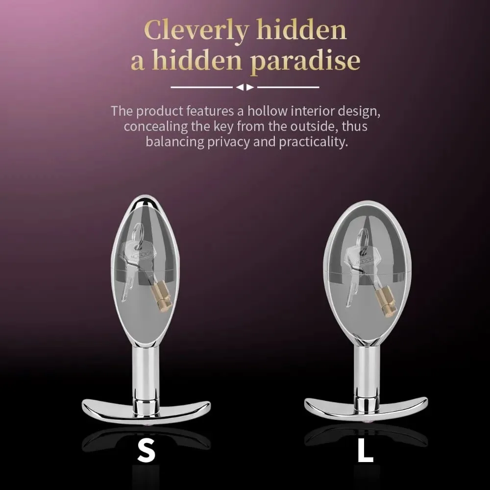 Stainless Steel Egg Anal Plug Wearable Butt Plug Hollow Detachable Used To Hide Keys Storage Adult Game Sex Toys for Woman Men — image 3