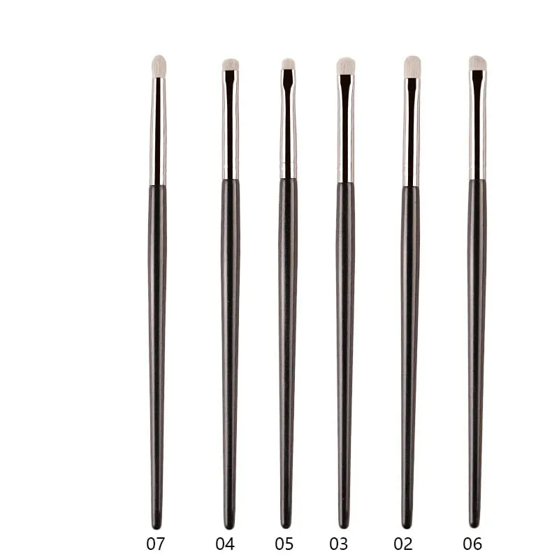 1ks White Pony Hair štětce na make-up na oční stíny Small Smudge Precision Crease Detail Bevel Eye Shadow Make up brush Liner Lip