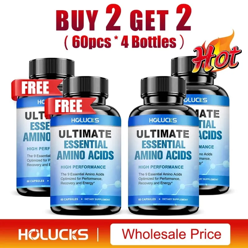 Advanced Body Building Amino Acid Capsules-Helps Increase Strength Endurance Protein Synthesis Build Muscle Mass Abs Energy