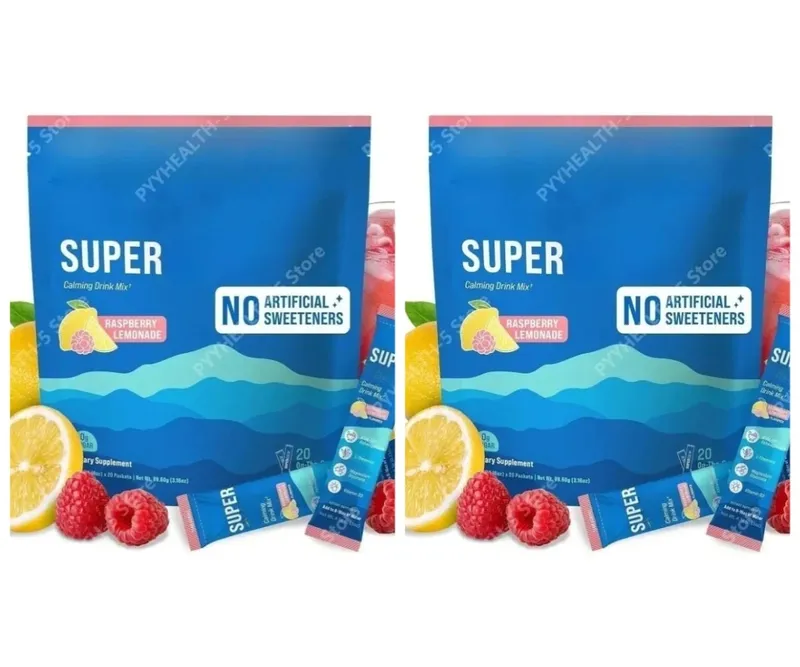 Powdered Drink Mix Cortisol Reducer and Sleep Aid Supplement L Theanine Magnesium Glycinate Vitamin D 3 No Sugar Non GMO 20 Ct — image 8