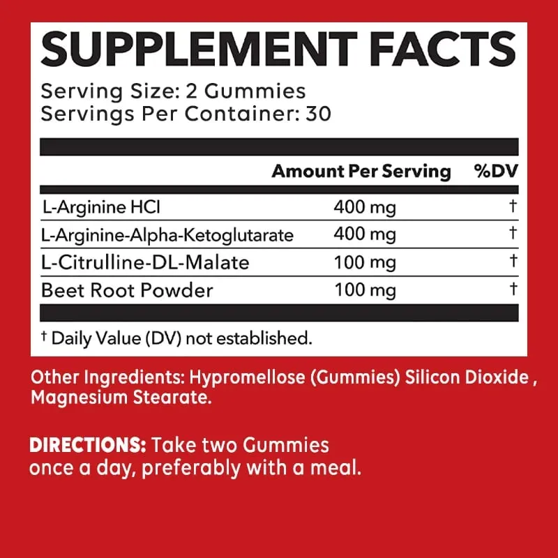 L-Arginine Supplement - for Energy Strength and Endurance Support During Exercise | Muscle Mass Non-GMO — image 3