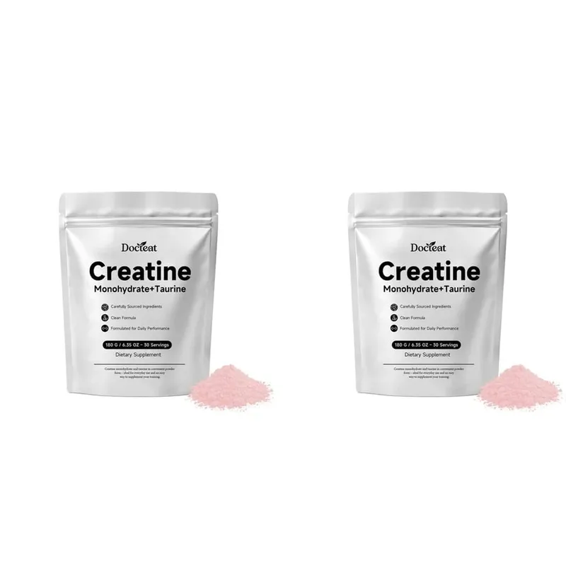Docteat Creatine Monohydrate Taurine Powder for Muscle Phosphocreatine Support and Sports Nutrition Performance 30 Servings — image 8