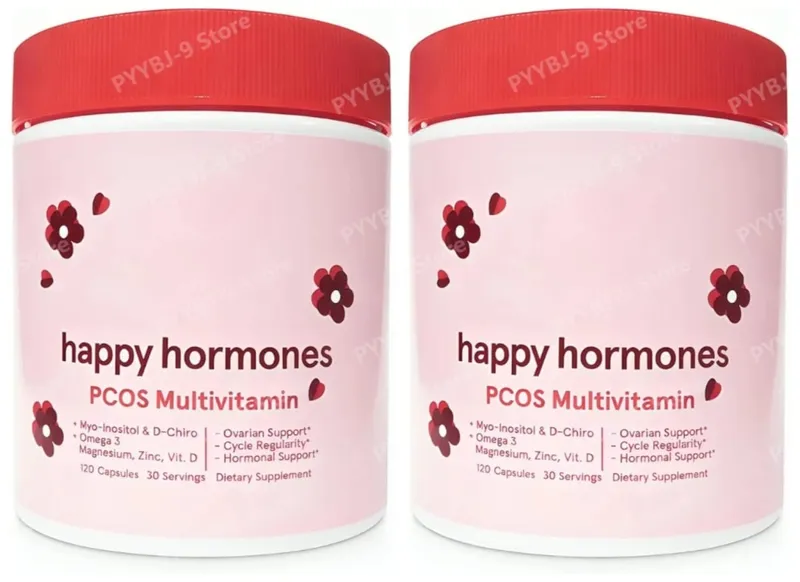 Happy Hormones Multivitamin Capsules for Women 120 CT Supports Hormonal Balance Myo-Inositol D-Chiro Inositol Omega 3 Vitamin D3 — image 8