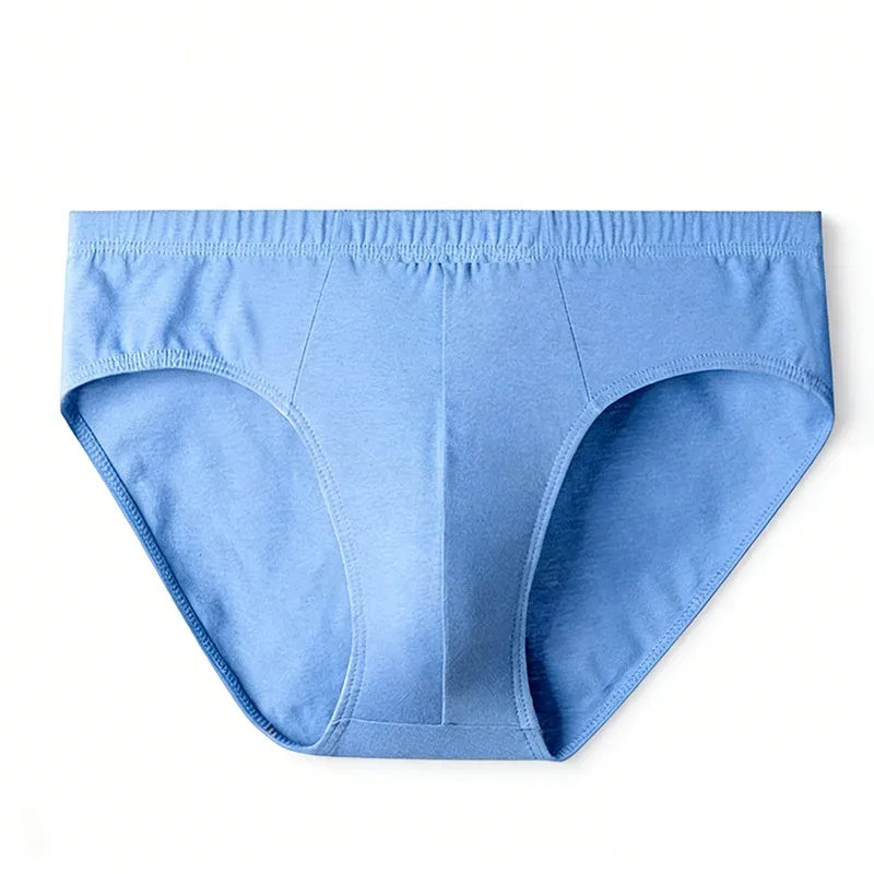 5Pcs Random Color Men's 100% Cotton Breathable Briefs Comfortable Male Underwear Lingerie Sexy Elastic Panties Underpants — image 10
