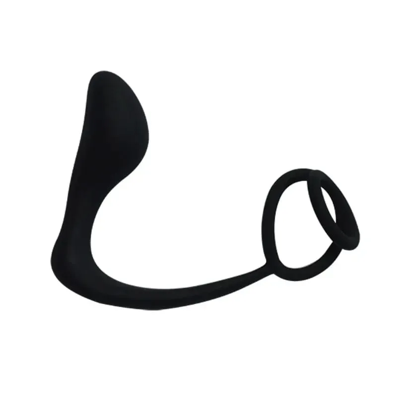 Silica Gel Lock Ring Penis Ring Prostate Massager Adult Sex Toys for Men Back Court Beads Male Butt Plug Couple Sharing Cock