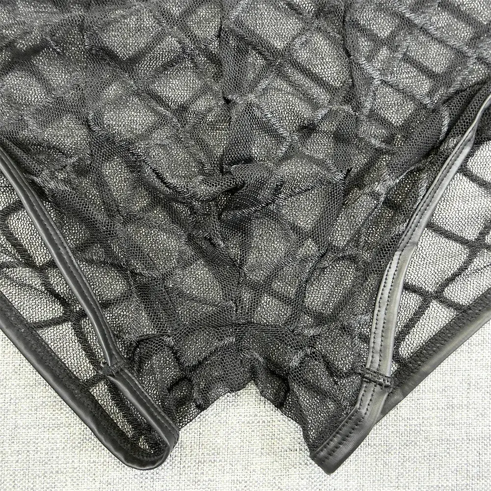 Man Sexig Diamond Mesh Ultratunt Transparent boxershorts Sommar Snabbtorkande Boyshorts Bulge Pouch Herr Underkläder — image 7