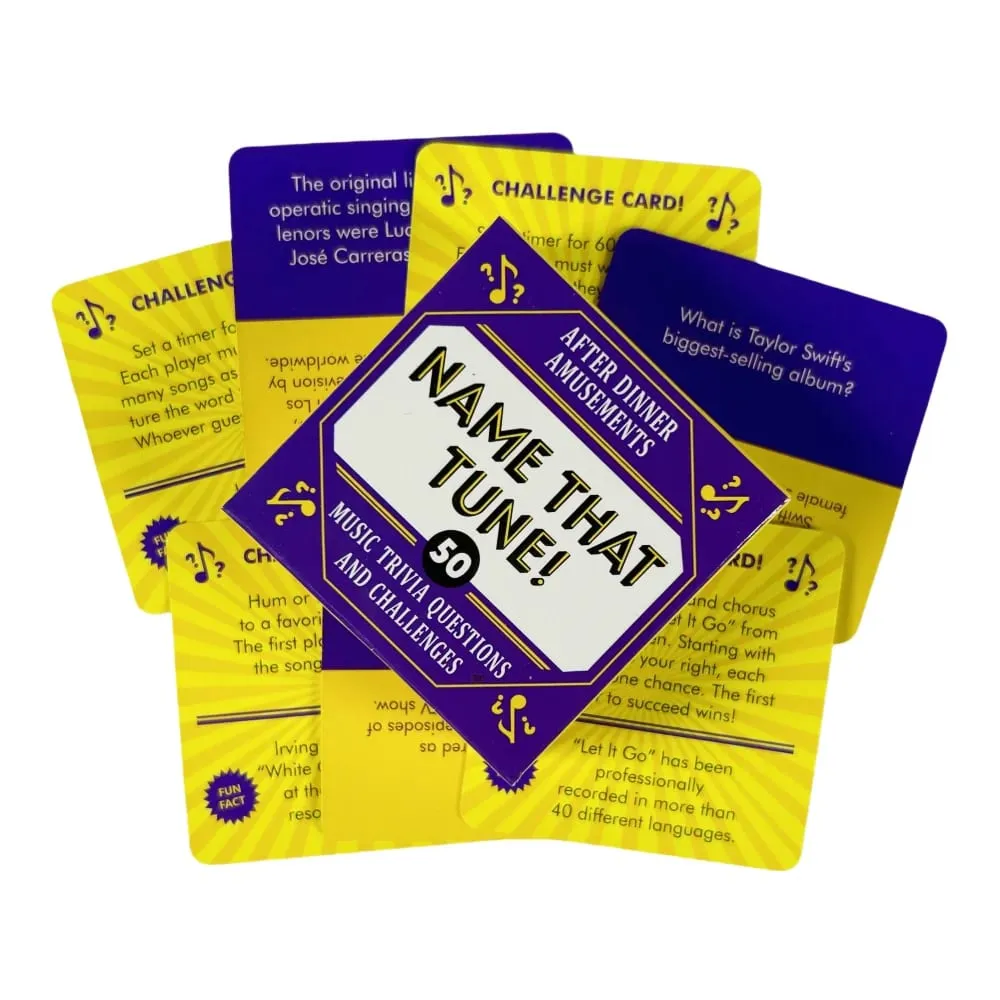 Mini Size English o Spanish Styles Mini Truth Or Dare Card Game Name That Tune Gaano Kahusay Pangalanan ang Salitang Iyon sa Game na Ito para sa Party Play — image 7