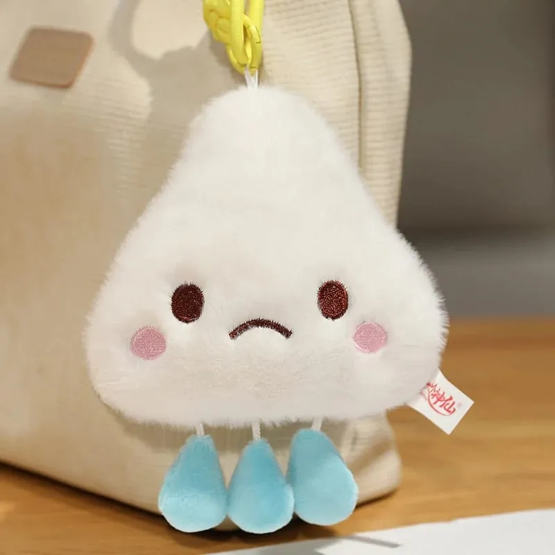 New Cartoon Weather Series Plush Toys Cute Sun Lightning Cloud Raining Pendant Doll Funny Weather Forecast Game Props Home Decor