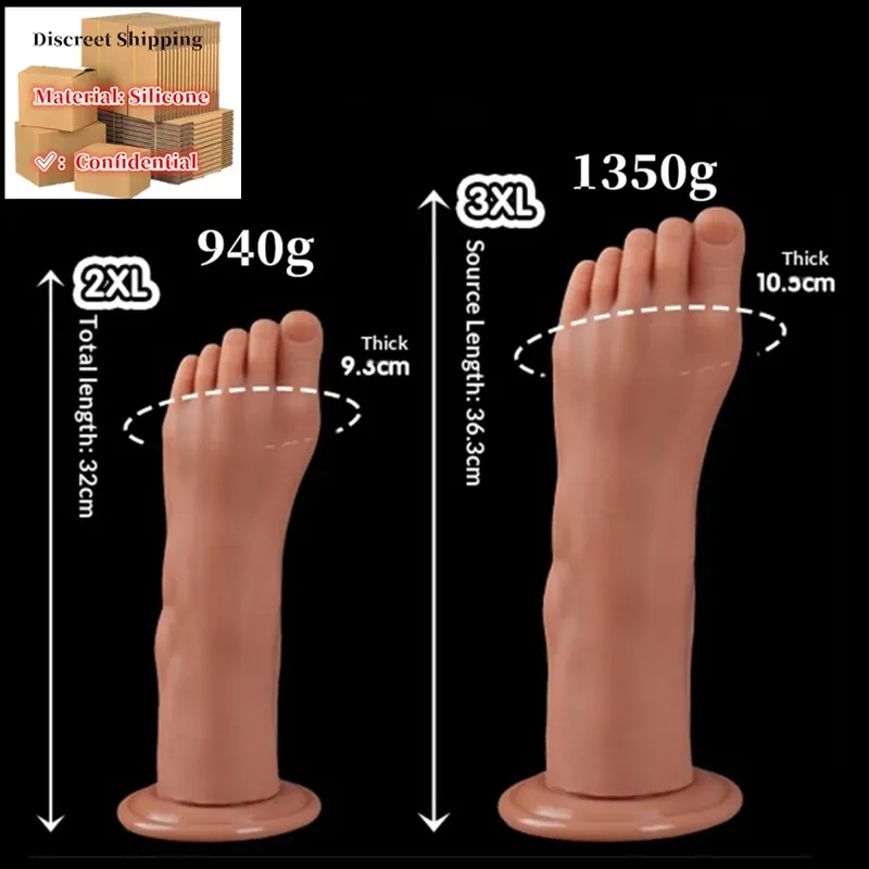 Feet Style Anal Plug Big Silicone Ass ButtPlug Deep Masturbator Dildo Dilator Stimulator Anal Dildo Adult Sex Toy For Women 성인용품 — image 21