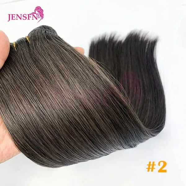 Straight 100% Real Human Hair Weft Bundles Extensions 50g/Pcs 16"-24" Remy Natural Hair Sew In Weaves Brown Blonde Color — image 9
