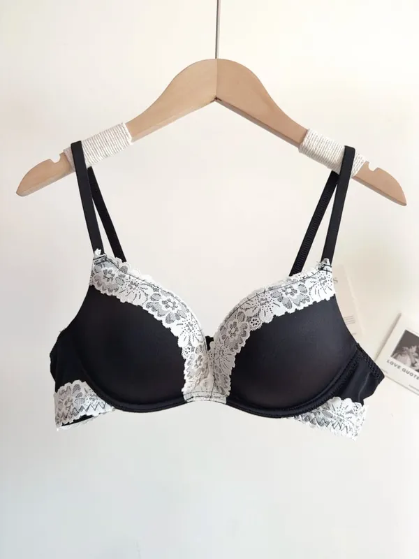 Sexy Leopard Print Lingerie Set Women Wireless Invisible Push Up Small Breasts adjustable A To C Cup sheer Lace Pure Design S-X — image 12