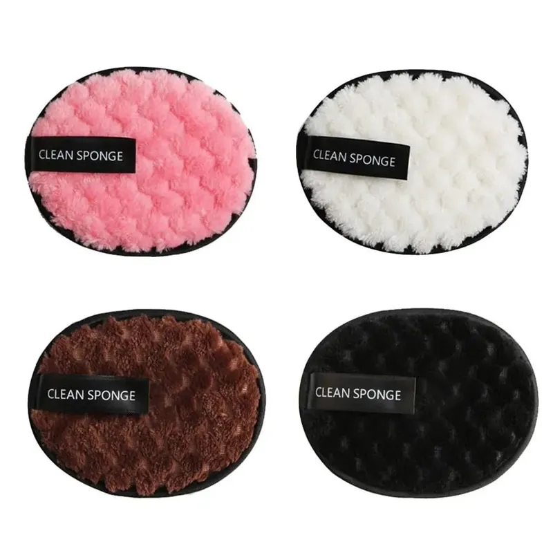 Washable Reusable Cloth Facial Cleansing Rounds Pads Makeup Removers Private Label Cleanser Sponge — image 5