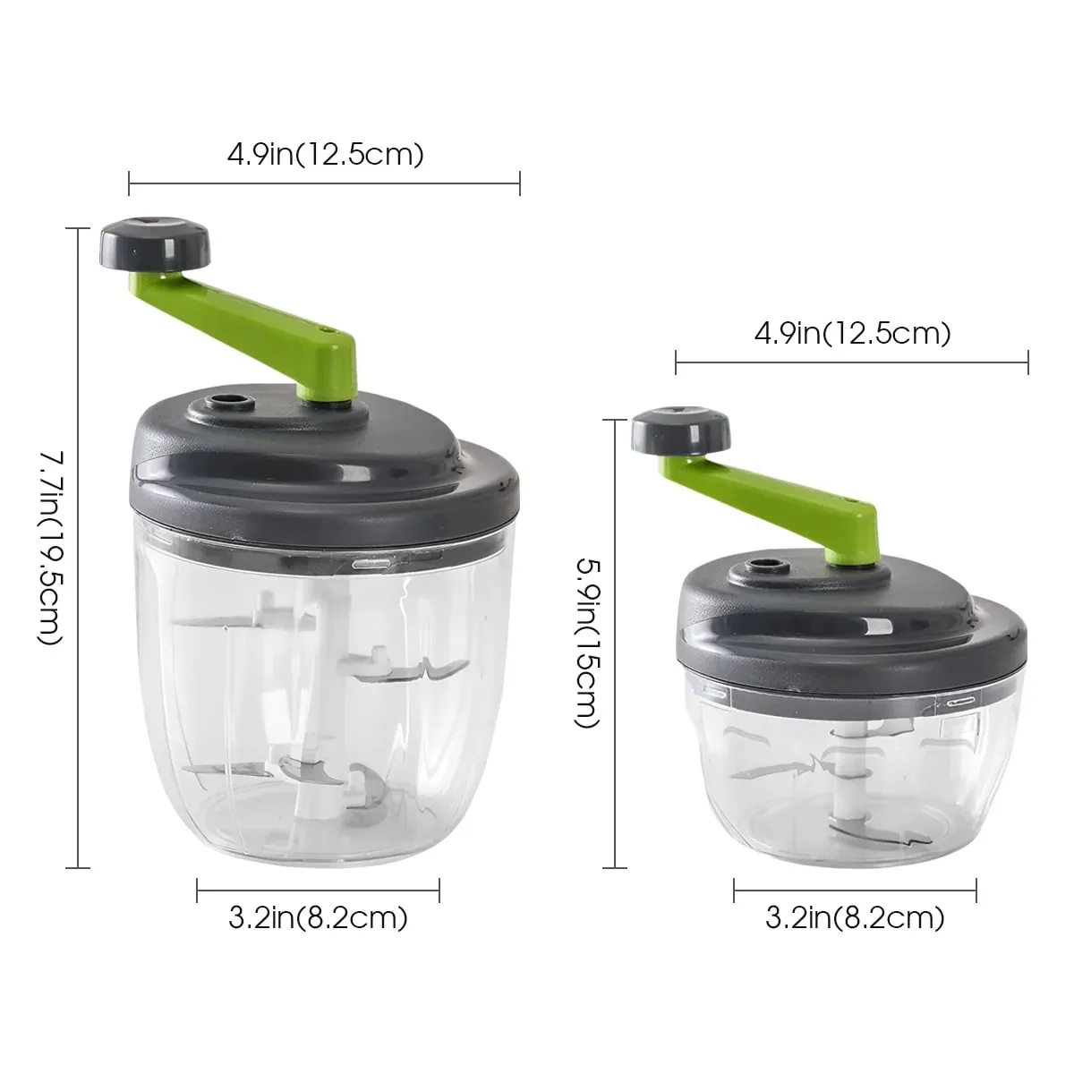 1db 520 ml/900 ml kézi forgattyús fokhagyma porszívó kézi fokhagymapréselő húsdaráló élelmiszer zöldség aprító konyhai eszközök — image 5