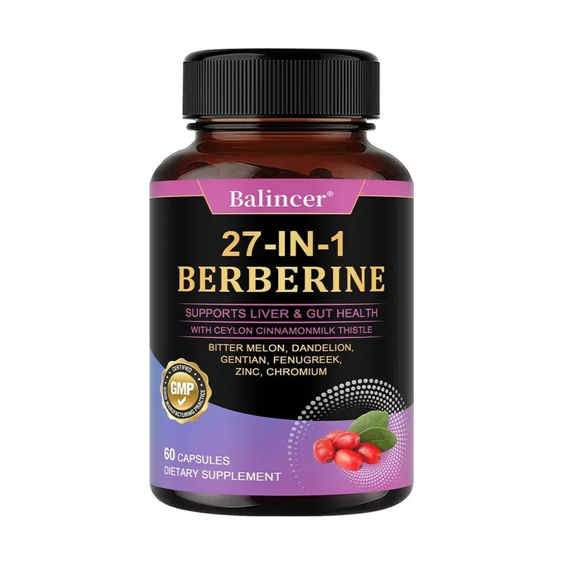 Suplemen Diet Berberin - dengan Metabolisme Kayu Manis Ceylon Manajemen Berat Badan yang Sehat Sistem Kekebalan Tubuh Kesehatan Peredaran Darah — image 9
